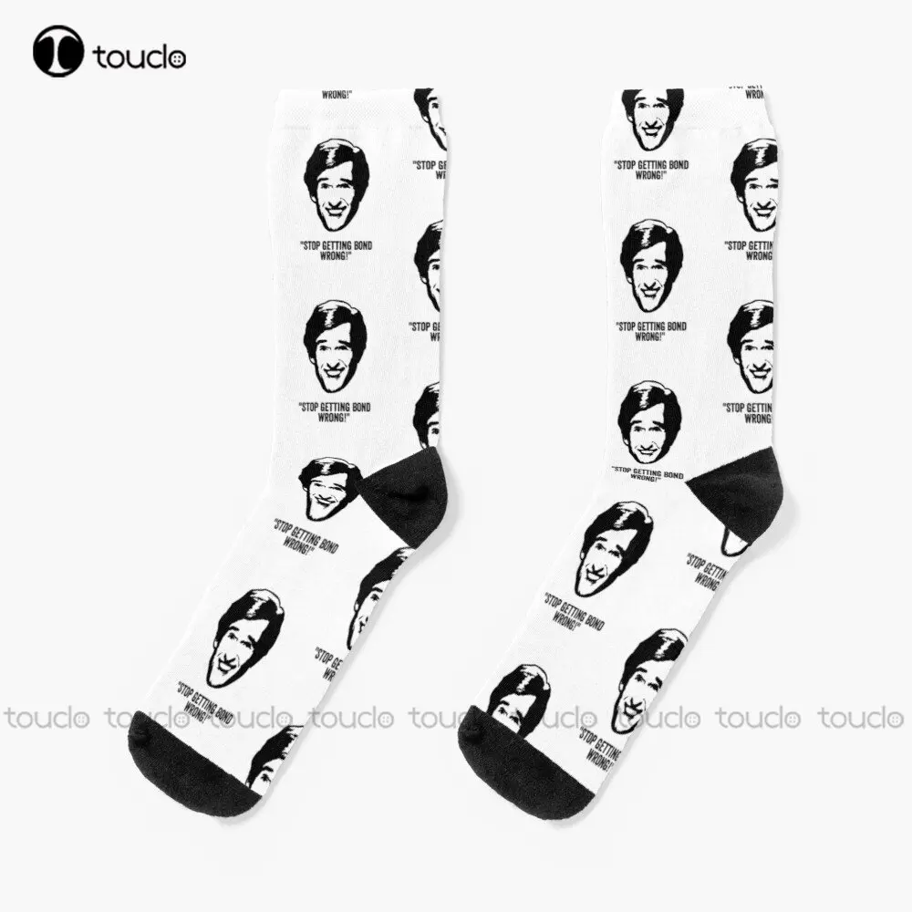 

Alan Partridge "Bond" Quote Socks Red Socks Women Personalized Custom Unisex Adult Teen Youth Socks 360° Digital Print Cartoon