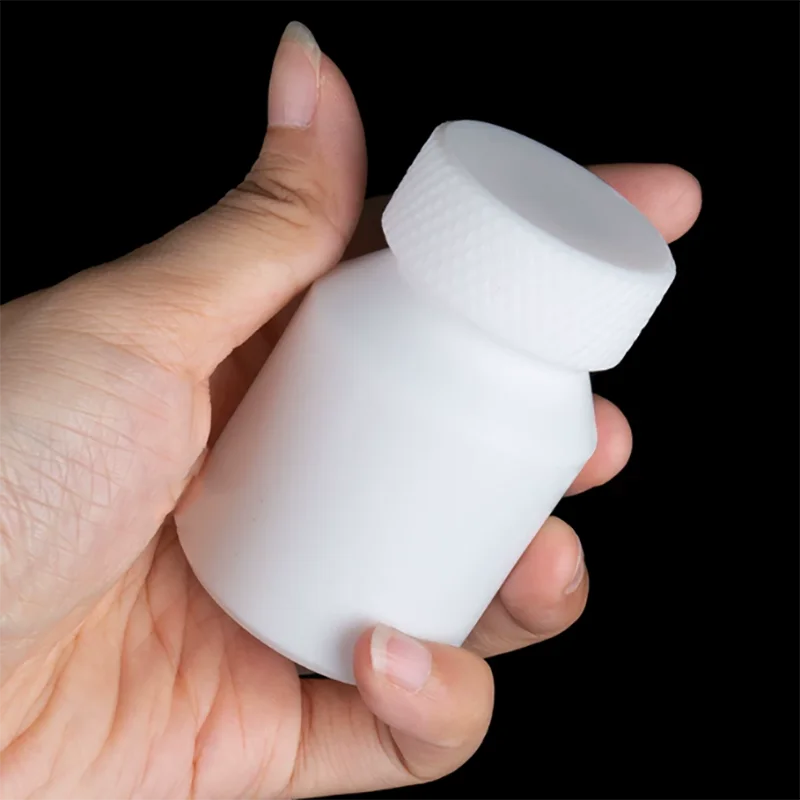 

PTFE reagent bottle sample bottle high temperature resistant acid and alkali resistant PTFE wide mouth bottle 50 100 150 250ml