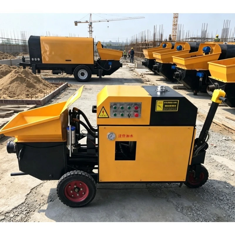 High-Pressure Concrete Placing Equipment with Diesel Engine, Suitable for Long Distance Pumping, Diesel Concrete Pump