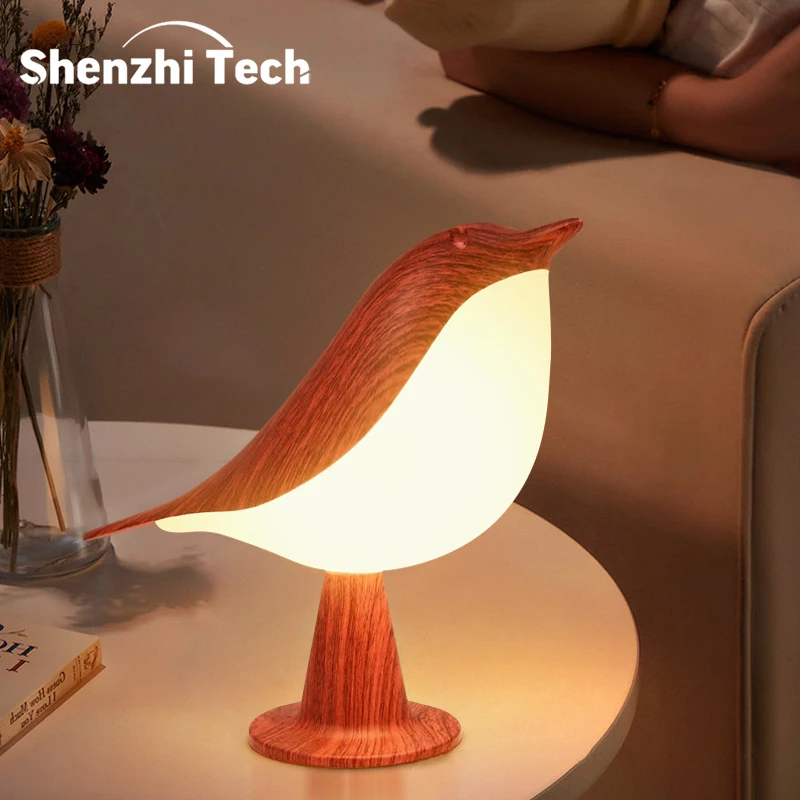 LED العقعق أضواء ليلية التحكم باللمس يمكن تعليقها الإضاءة مصابيح مكتبية محمولة لغرفة النوم غرفة المعيشة الزواج هدايا الاطفال ديسمبر