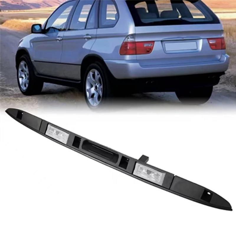 

Car Trunk Lid Rear Handle Grip Tailgate Switch Handle With Light 51137170676 For BMW X5 E53 2000-2006