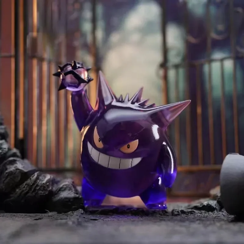KawaiiอะนิเมะPokemonตัวเลขGk Gengar Action Figureโปร่งใสGengarน่ารักFigurine Pvcตุ๊กตาตกแต่งห้องของขวัญของเล่น