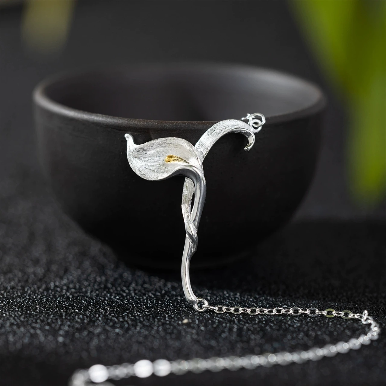 S925 فضة ماتيليان الزهور قلادة قلادة الأصلي موضة حفلة الهيب هوب رجل إمرأة سحر الهدايا والمجوهرات بالجملة #4