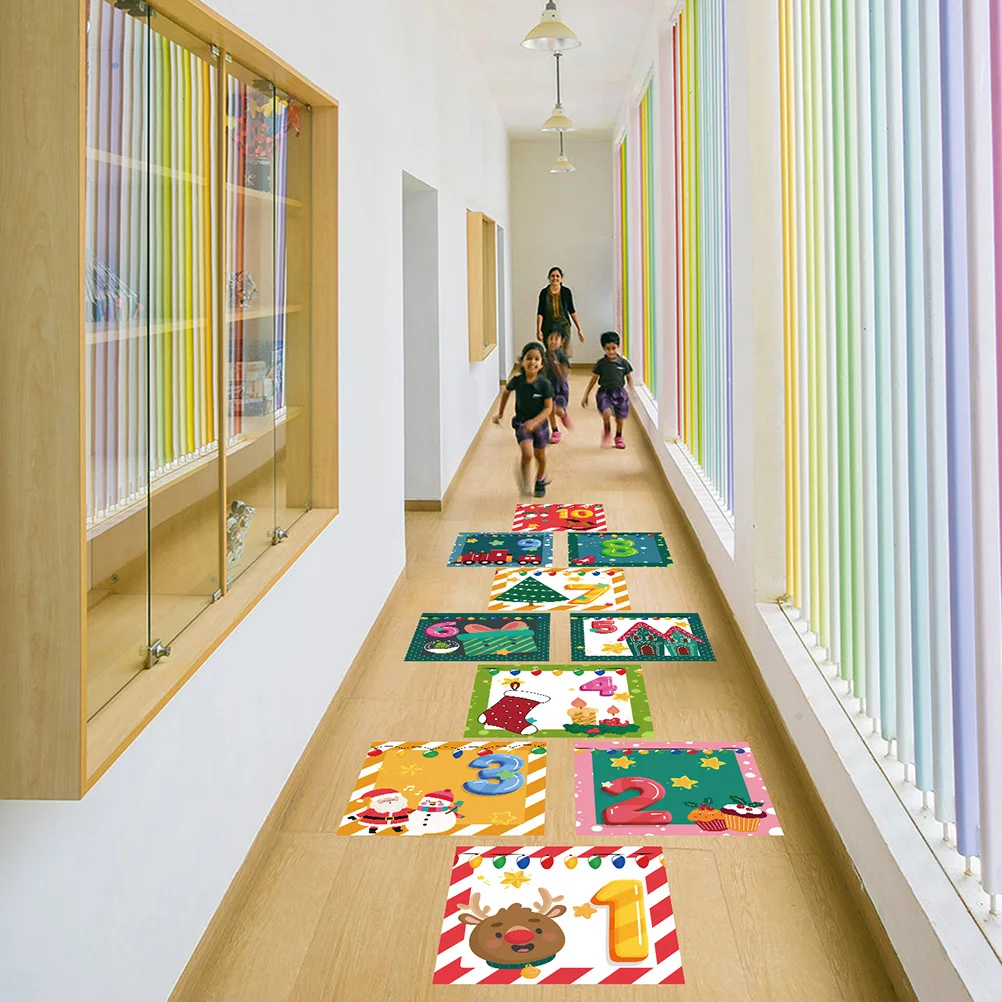 

1 set 1 Set Of Jump Rope Stickers For Kids Floor Game Playroom Decor Wall Decals Floor Stickers Home Nursery Game Decals