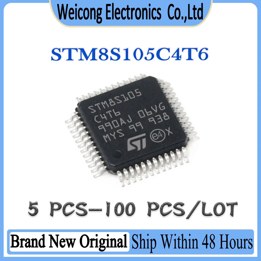 

STM8S105C4T6 STM8S105C4T STM8S105C4 STM8S105C STM8S105 STM8S STM8 STM New Original IC MCU Chip LQFP-48