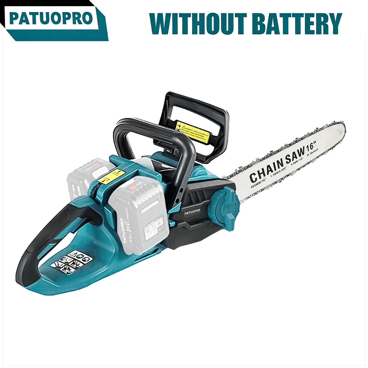 16Inch Brushless Cordless Electric Chainsaw Rechargeable Woodworking Tools For Orchard Branch Handheld Cutter For Makita Battery