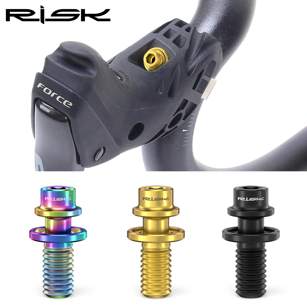 Risk Bike Shifter Lever Fixing Bolts Titanium Bicycle Screw Bike Gear Shift Clamp Ring Bolt Fixed Nut For SRAM Shimano R8000