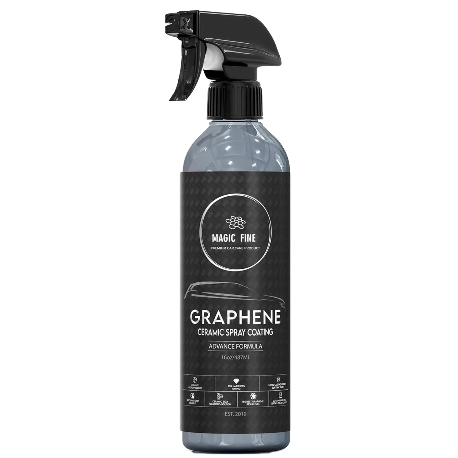 Graphene Ceramic Spray Coating Quick  Easy for Cars Motorcycles Professional-Grade Sealant for Gloss Shine Waterless Wash Wax