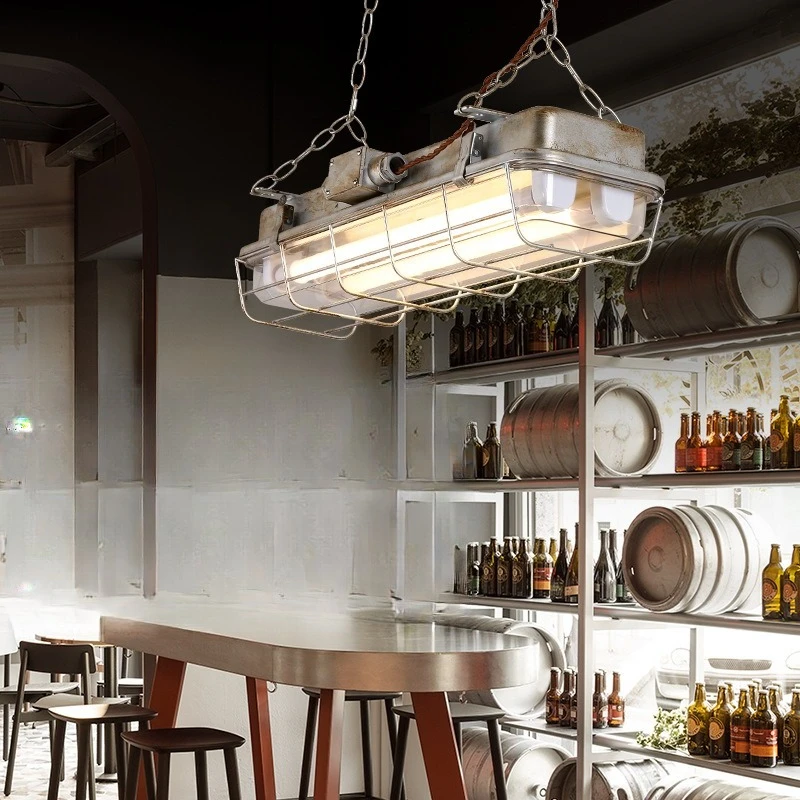 Lampada a striscia in stile industriale retrò medievale, caffetteria, barbecue, negozio, bar