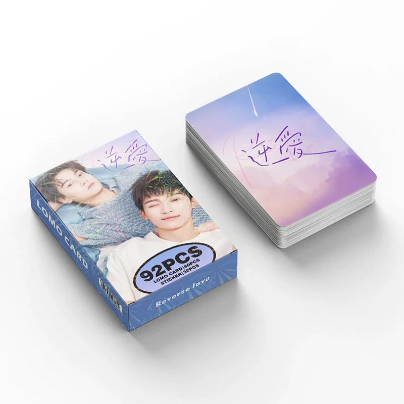 92Pcs/Set Revenged Love Drama Laser Lomo Cards - Tian Xuning & Zi Yu Holographic Photo Cards with Stickers Collectible Items