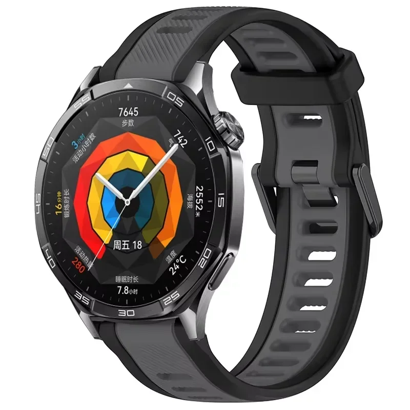 22 مللي متر 20 مللي متر 18 مللي متر الرياضة سيليكون حزام لهواوي ساعة GT5/4/5pro 41 مللي متر 42 مللي متر 46 مللي متر لينة معصمه سامسونج جالاكسي ساعة 7/6/5/4 كوريا #2