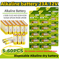 5-60PCS 58mAh12V 23A Alkaline Battery L1028 21/23 A23 E23A K23A V23GA GP23A RV08 LRV08 23A For Remote Control Doorbell Dry Cell