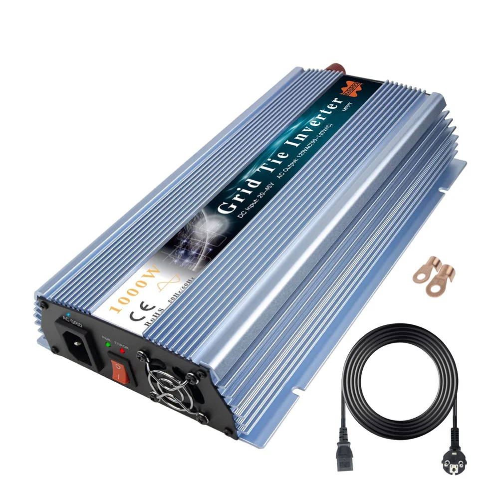 1000W 90-140VAC/190-260VAC Solar Grid Connected Micro Inverter, Parallel Modular Component Design, MPPT Pure Sine Wave Converter