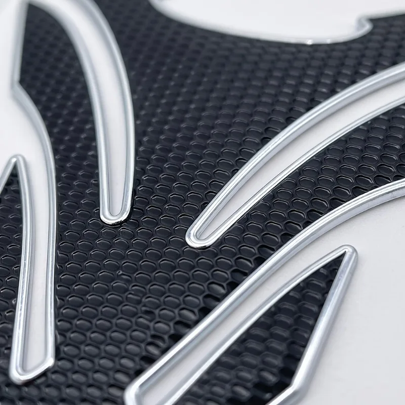 3D Honeycomb V-Shaped Motorcycle Tank Pad  Wing Style Carbon Fiber Fuel Tank Protector Sticker Anti-Slip Universal