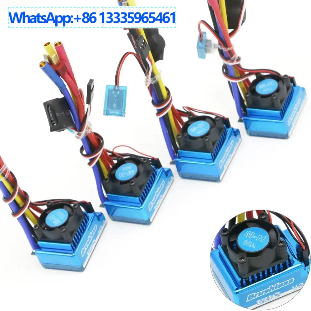 

Flyhike 45/60/80/120A бесщеточный ESC 1/8 1/10 1/12 радиоуправляемая машина и лодка esc + карта программирования
