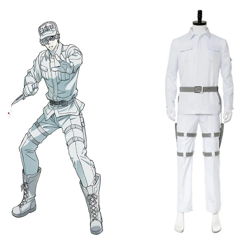 

Cosplay Of White Blood Cells And Cosplay Costumes For Male Characters In The "Cells At Work!" Anime Performance Costumes