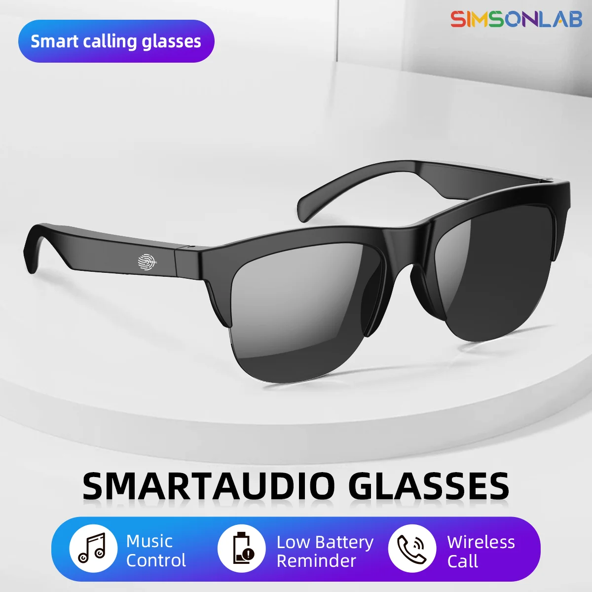 

2025 New Hot Sale AI Assistant Smart Glasses 360° HD Sound Smart Touch Control Phone Answer Call Anti-UV Lenses IP4 for Xiaomi