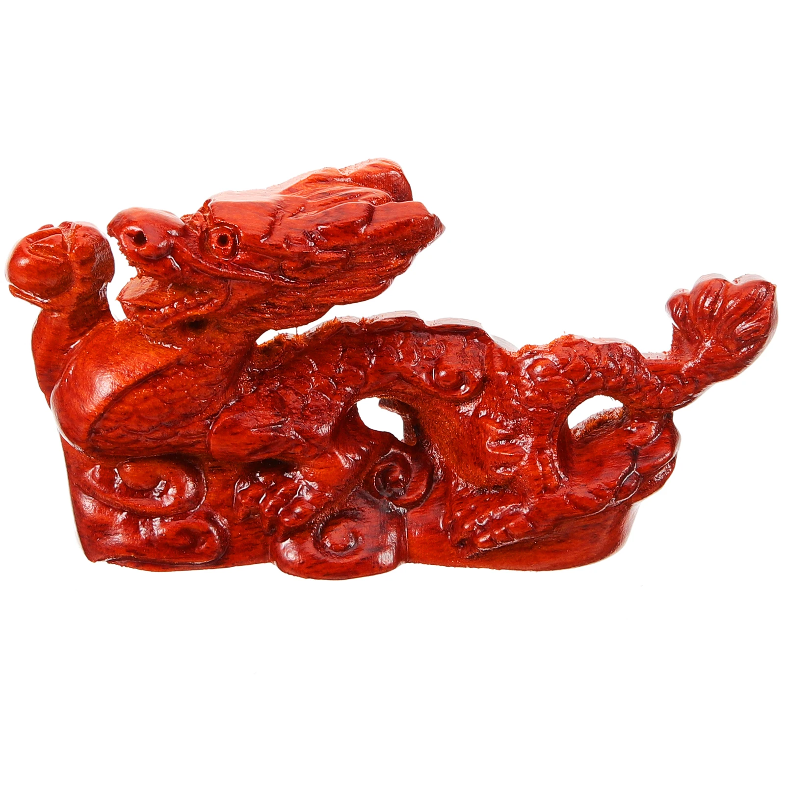 

Wooden Dragon Ornaments Chinese New Year Lunar Small Dragons Figurine Decoration