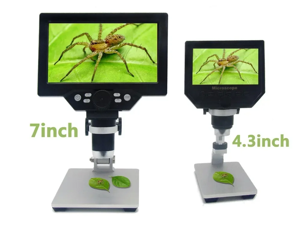 New 7 inch large screen microscope 1200X digital magnifying glass special lifting bracket high definition electronic