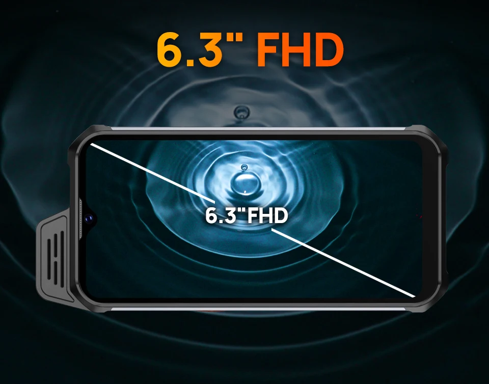 UNIWA W888 MT6765 Helio P35 Octa Core 4GB+64GB ATEX Explosion IP68 Smartphone Andriod11 6.3“ HD Screen 5000mAh NFC Mobile Phone