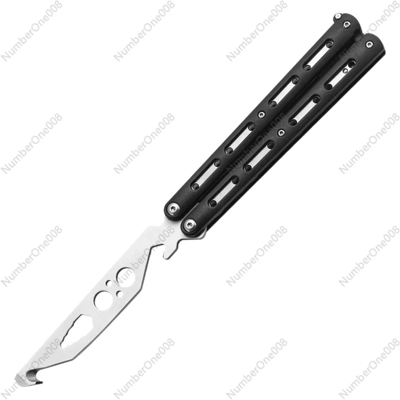 

New Butterfly Practice Knife for Beginners – Folding Self-Defense & Outdoor Multi-Tool Blade, Unsharpened