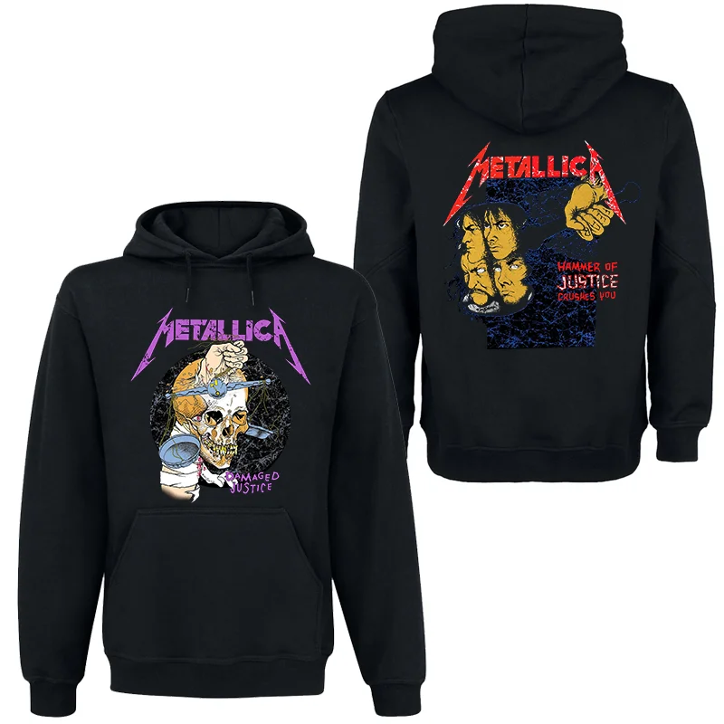 METALLICA Band Rock Dark Wind Hoodie Herren Street Hip Hop Top Bequemer Kapuzenpullover Herbst/Winter Persönlichkeit Herrenbekleidung – Detail 17