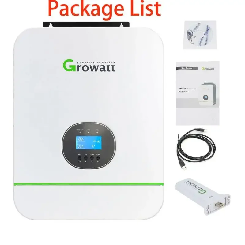 Ready Stock Growatt Wifi Module Pure Sine Wave Solar Wechselrichter 3000W One Phase Inverter