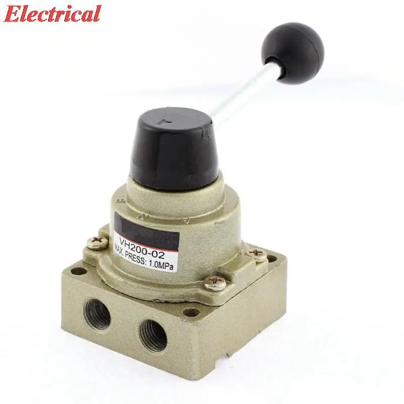 

1pc Pneumatic Air Flow Control Ball End Hand Lever Valve 1.0MPa 1/4 PT VH200-02
