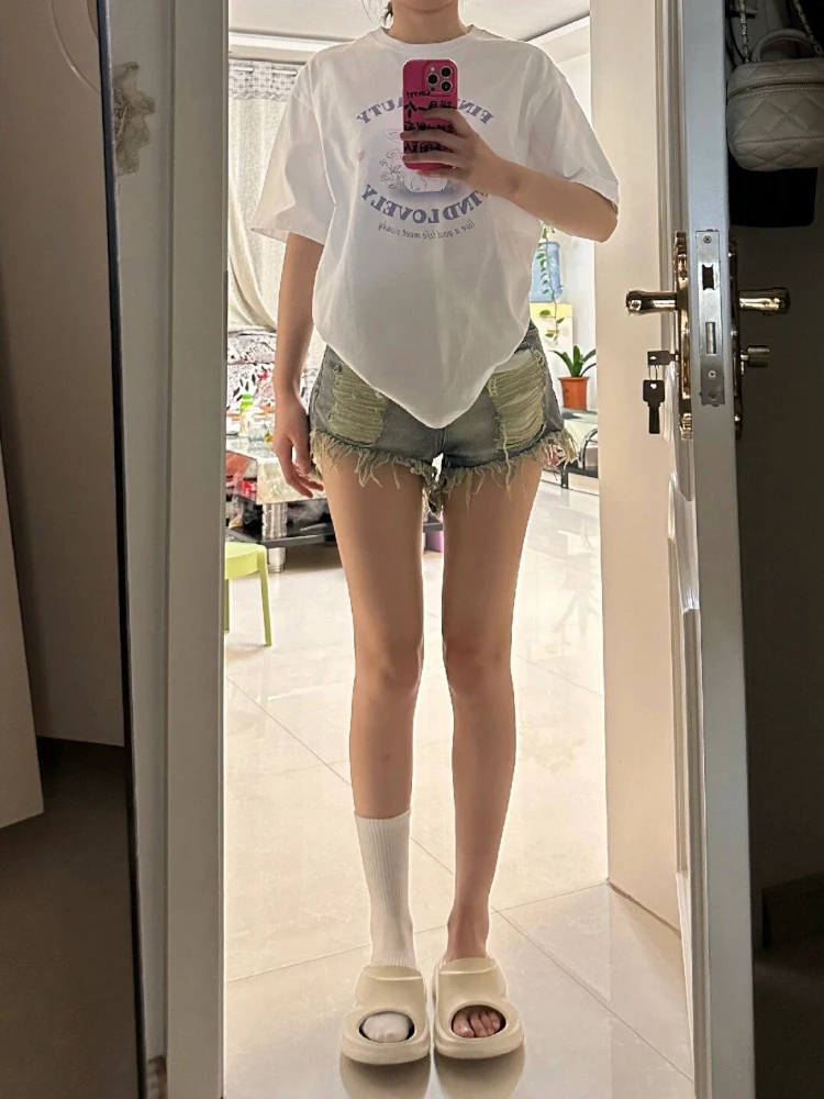 

Джинсовые юбки трапециевидной формы с высокой талией в стиле ретро, летние модные, против морщин, синего цвета для молодых женщин