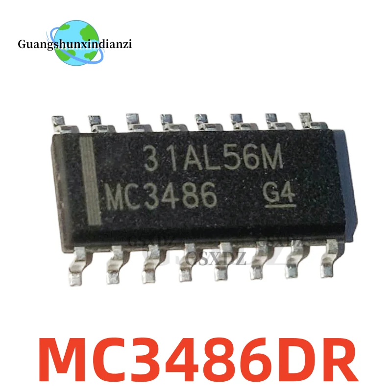 10PCS MC3486DR MC3486 SMT SOP-16 Buffer and Line Driver Chip Imported Original