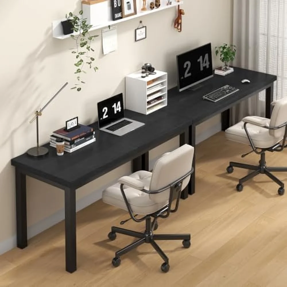 47 x 23.6 Inch Computer Desk Sturdy Home Office Desk Black