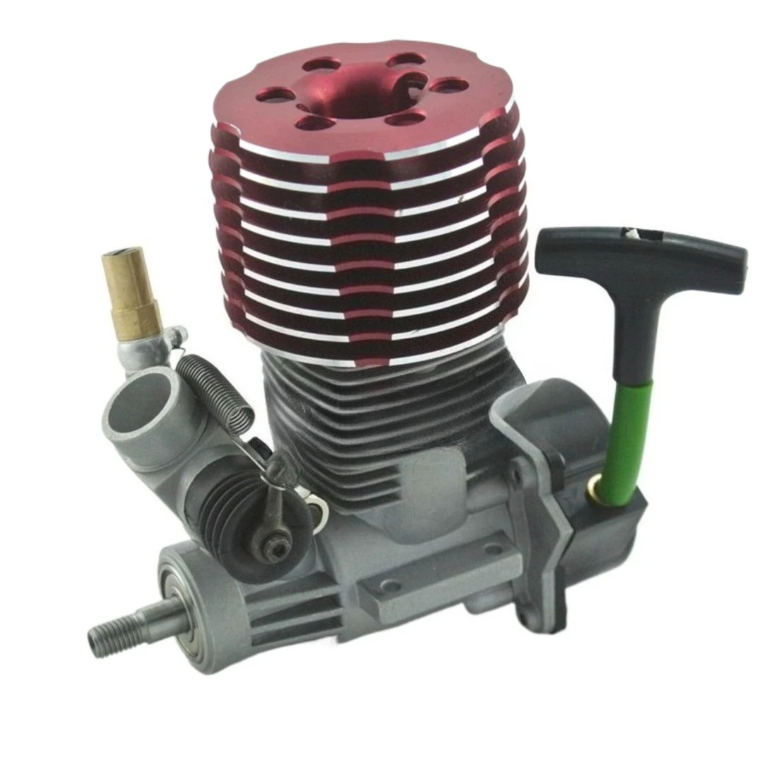 ASP28CX 28-class Methanol Engine 1:8 Scale Pull Start Rear Exhaust Engine Remote Control Off Road Vehicle Metal Engine Model