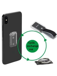 2 in 1 Multi-functional mobile phone car ring stand back stick hand strap Car magnetic anti-slip sturdy unisex desktop