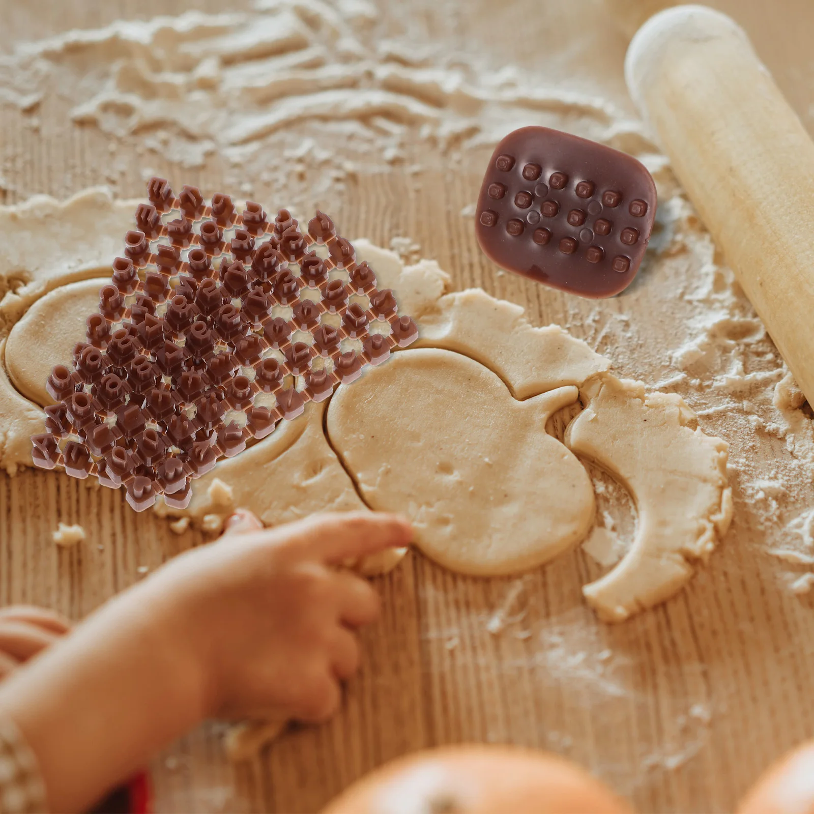 

3Pcs Polymer Clay Letter Stamps Mini Alphabet Molds No Burrs Easy to Use for DIY Crafts Baking and Personalized Gifts