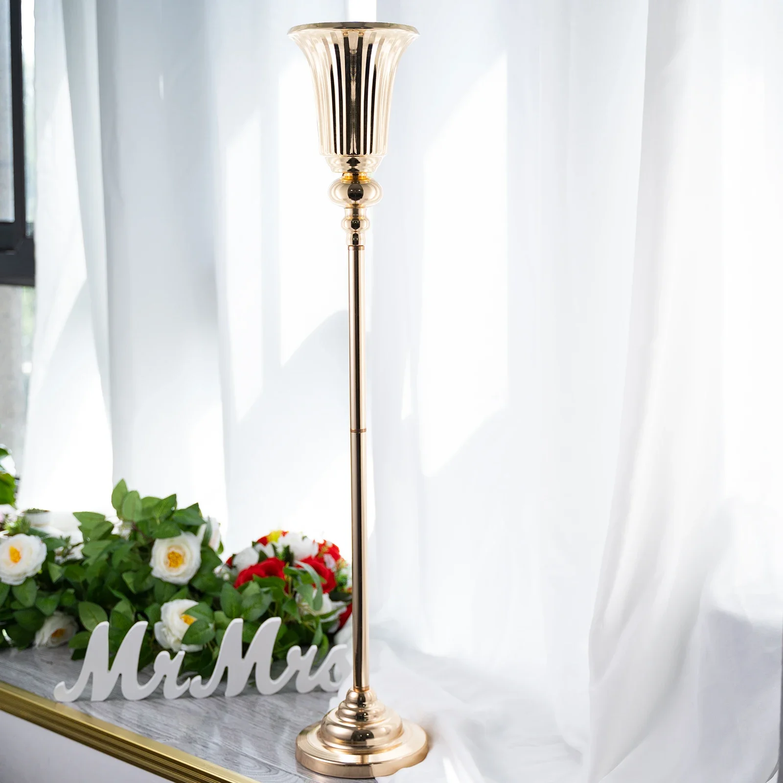 

6 шт., высокие вазы с цветами, подставки, металлический пол, свадебная вечеринка, дорога, канделябры, центральные украшения для стола, домашняя настольная подставка