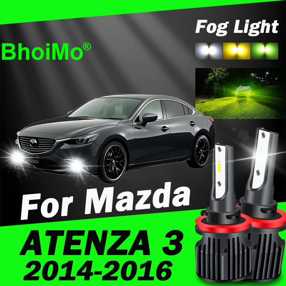 

BhoiMo Front Fog Light Lamp For Mazda ATENZA 3 ATENZA3 2014 2015 2016 Led Bulb