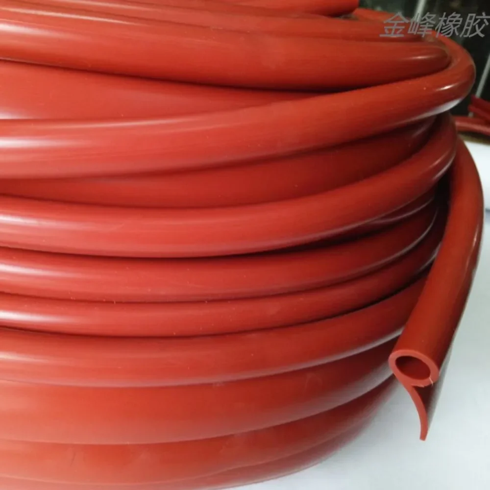 Strip Red Silicone Seal, High Temperature Resistant Oven & Steam Door Gasket, 6 and 9 Profiles