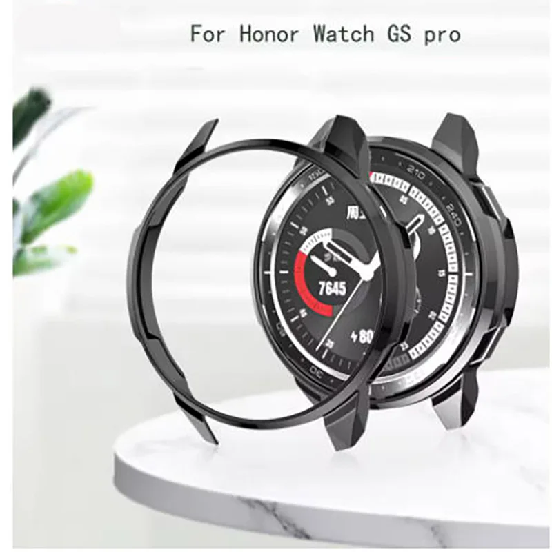 

Watch Case For Honor Watch GS Pro Drop-proof Plating Protective Hard Case Smart Watch Fashion Half Package Protection Cover