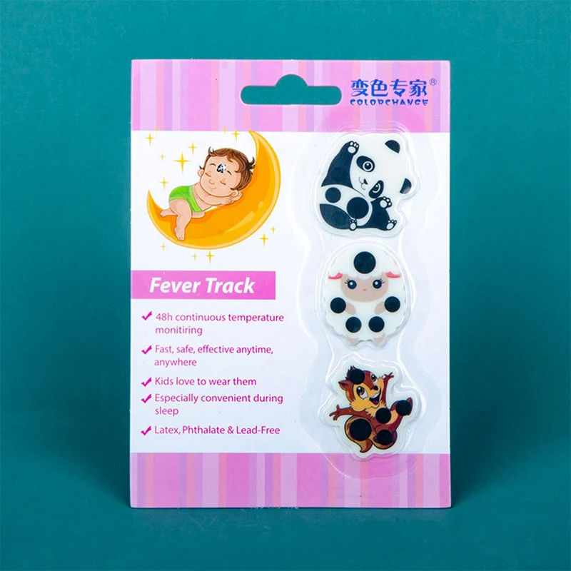 Baby Temperature Paste Temperature Measuring Sticker Cartoon Cute Convenient Forehead Temperature Stickers Animal Sticker