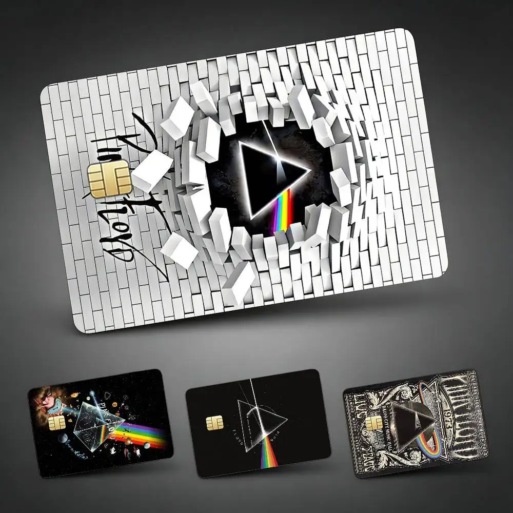 Band P-Pink Floyd  Credit Card Skin Stickers For VISA Bank Bus Metro Access Card Protective Film Cover Sticker