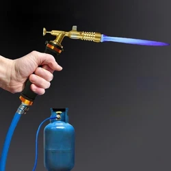 2.5m Flame Welding Torch Copper Aluminum Soldering Tool Liquefied Propane Gas Torch For Precious Metal Melting Gas Torch Blower