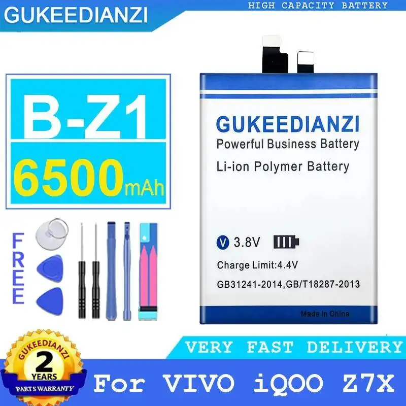

Long Lasting B-Z1 Mobile Phone Battery 6500Mah For Vivo Iqoo Z7X