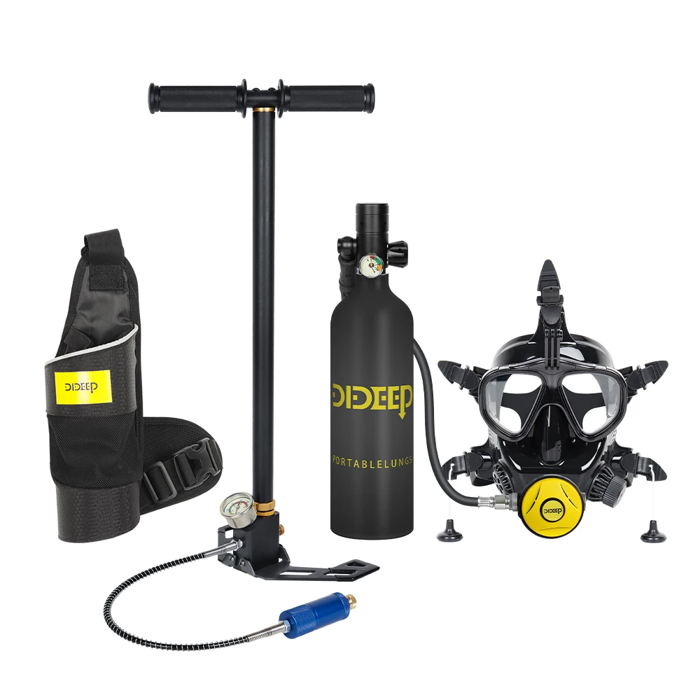 

DIDEEP CE DOT 1L Underwater 10-20 Minutes Portable Scuba Diving Air Tank With Sub-Mask