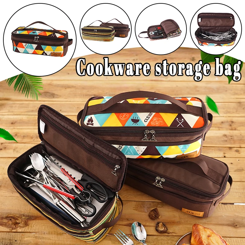 

Multi-Purpose Outdoor Organizer Bag Camping Cookware Travel Toiletry Storage Lightweight Water-Resistant for Road Trips & Hiking