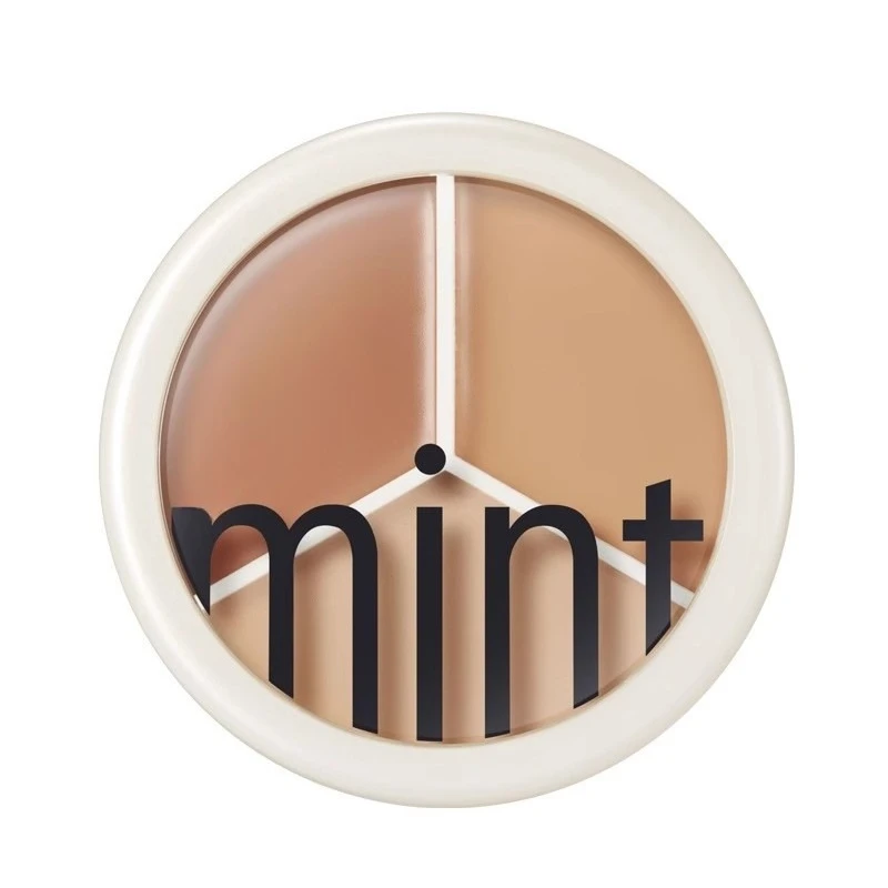 Three-Tone Mineral Foundation Non-Caking Concealer Acne Scar & Dark Circle Corrector Under-Eye Brightening Makeup