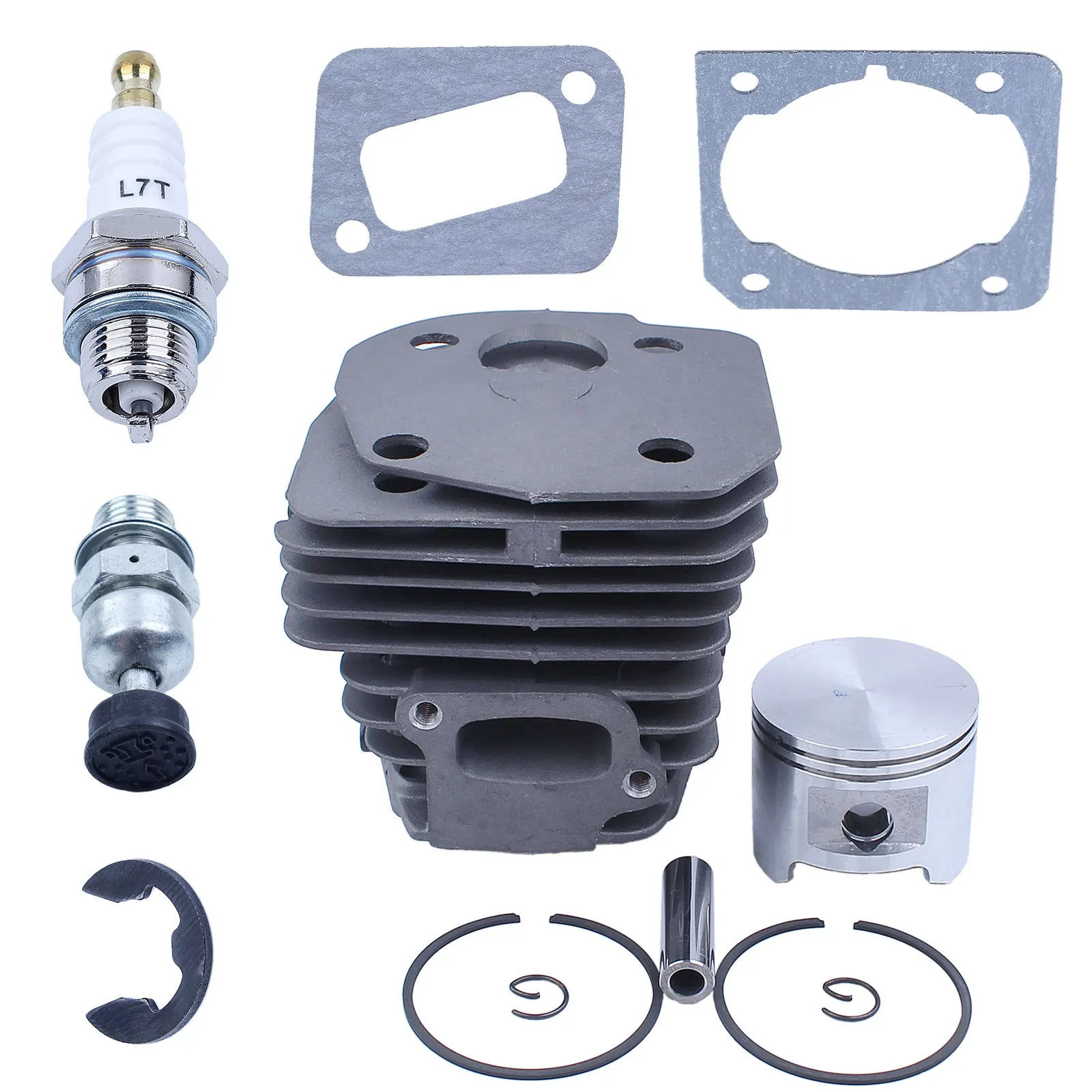 45mm Cylinder Piston Big Bore Kit For Husqvarna 340 340e 345 346XP 353 351 350 Chainsaw Parts with Decompression Valve 537253002