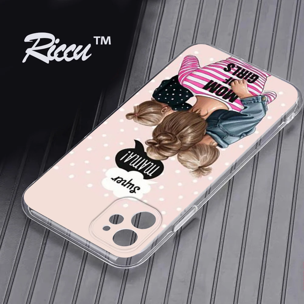 Ornate Mom Daughter Girl Son Dad Phone Case For Iphone 12 13 11 Pro 11 Pro Max X XR XS Max 7 8 6 6S Plus 5 5S SE 2020 Phone Case