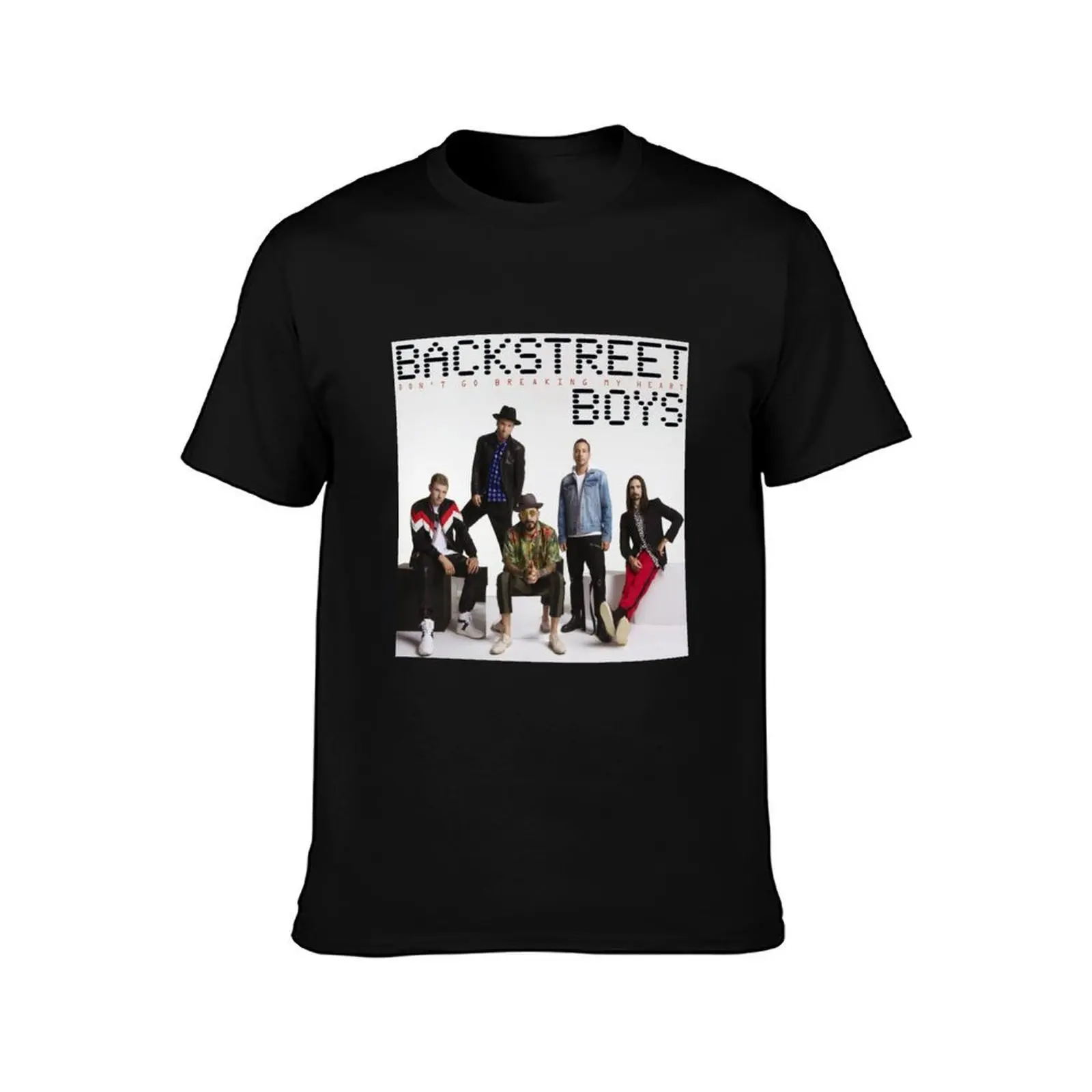 merah merona backstreetboys masa kini laris 8778#7222 T-Shirt, Summer Casual Cotton Tee, Oversized Streetwear Tops, 100% Cotton