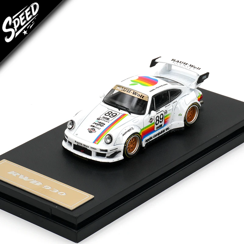 

Star RWB 930 GT 1:64 Widebody White Apple Diecast Diorama Car Model Collection Miniature Toys