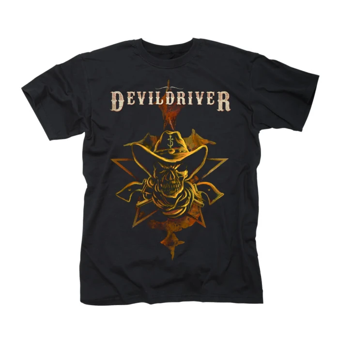 Devildriver Strike and Kill Band T-Shirt Baumwolle Grafik-T-Shirt Herren Damen Sommer Streetwear – Detail 3